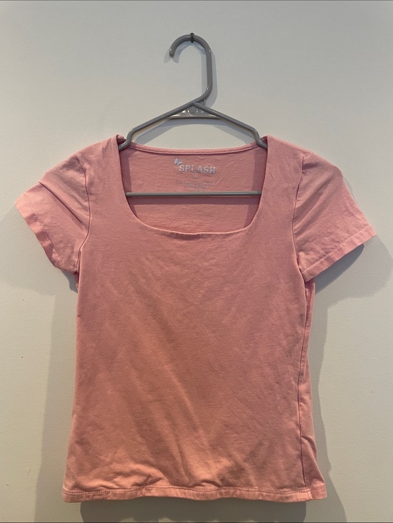 Splash Tops - Light Pink Women’s Square Neck Top